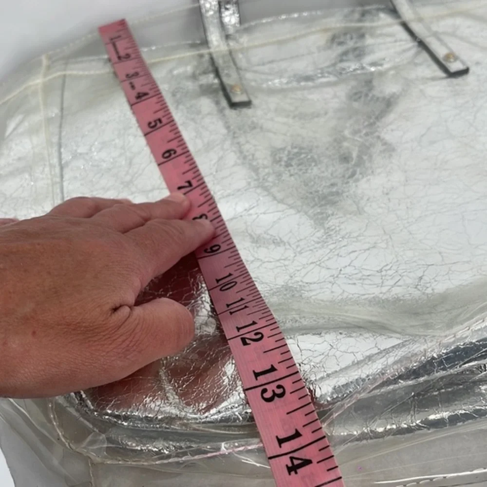 Aldo Clear and‎ Silver Beach Bag